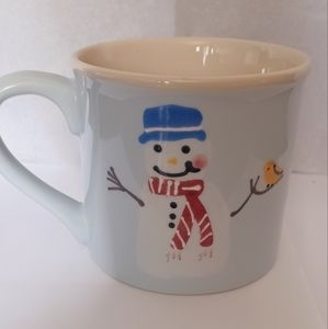 Hartstone Pottery Snowmwne and birds 12oz mug